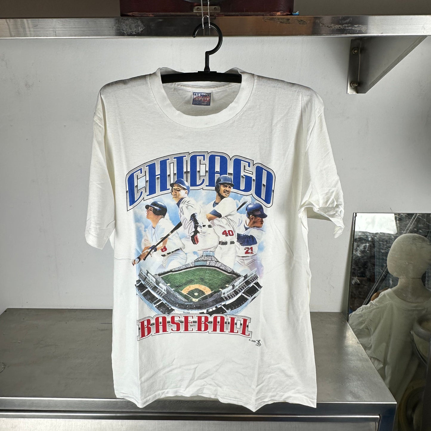 Vintage 2000 Chicago Cubs Baseball MLB Large T-Shirt