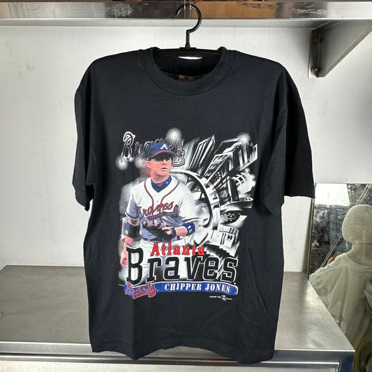 Vintage 1999 Chipper Jones Atlanta Braves MLB Deadstock Large T-Shirt