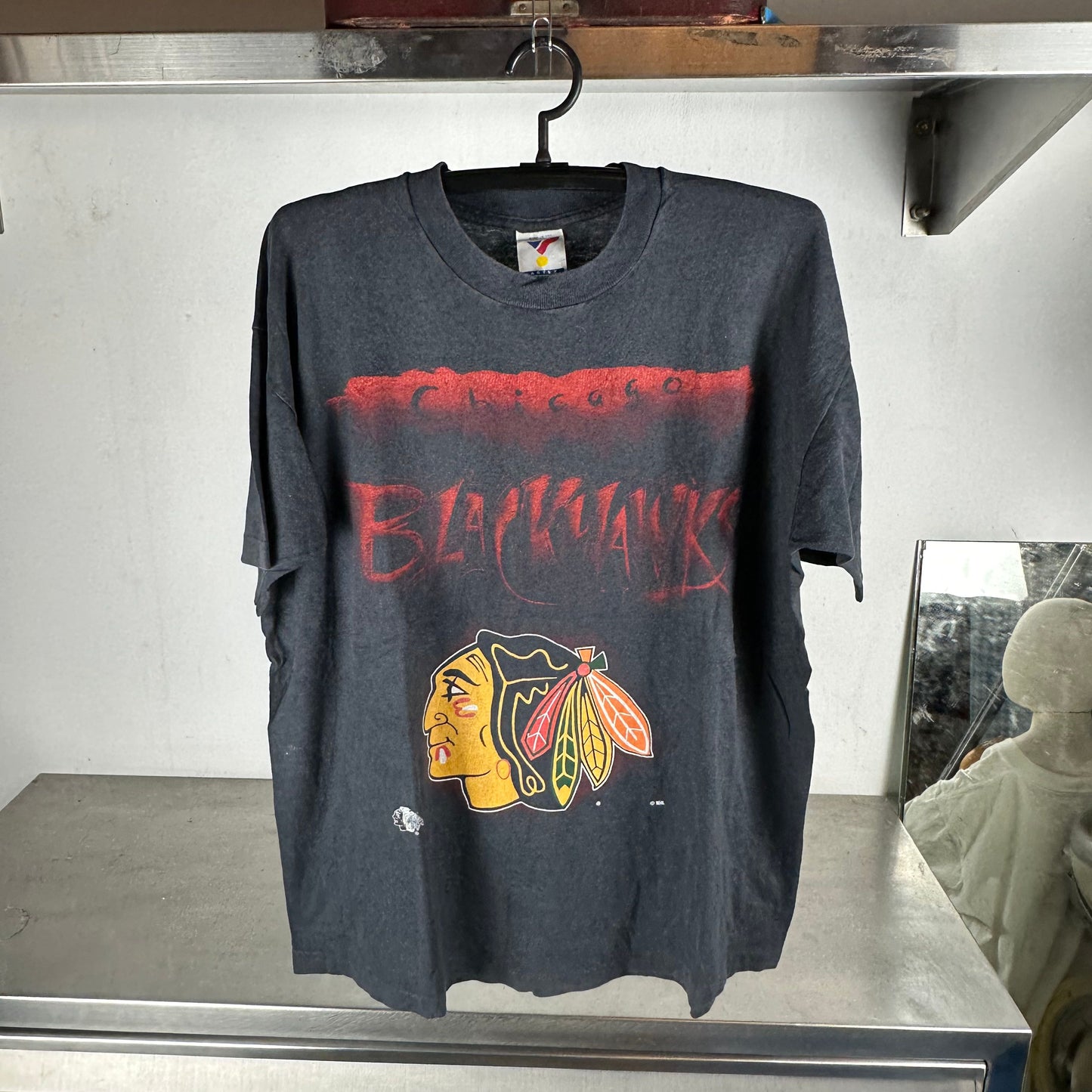 Vintage 90s Chicago Blackhawks Hockey NHL Graphic XL T-Shirt