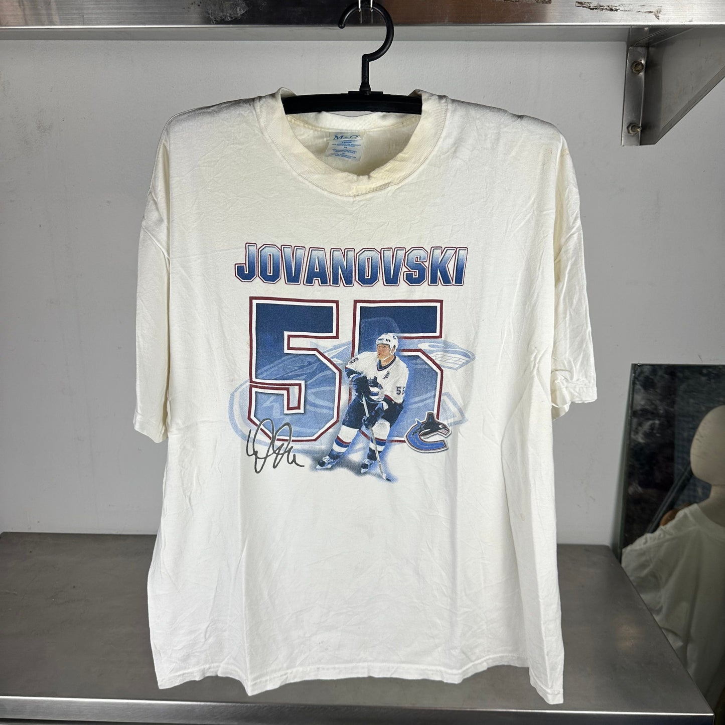 Vintage 2000s Ed Jovanovski Vancouver Canucks NHL XL T-Shirt