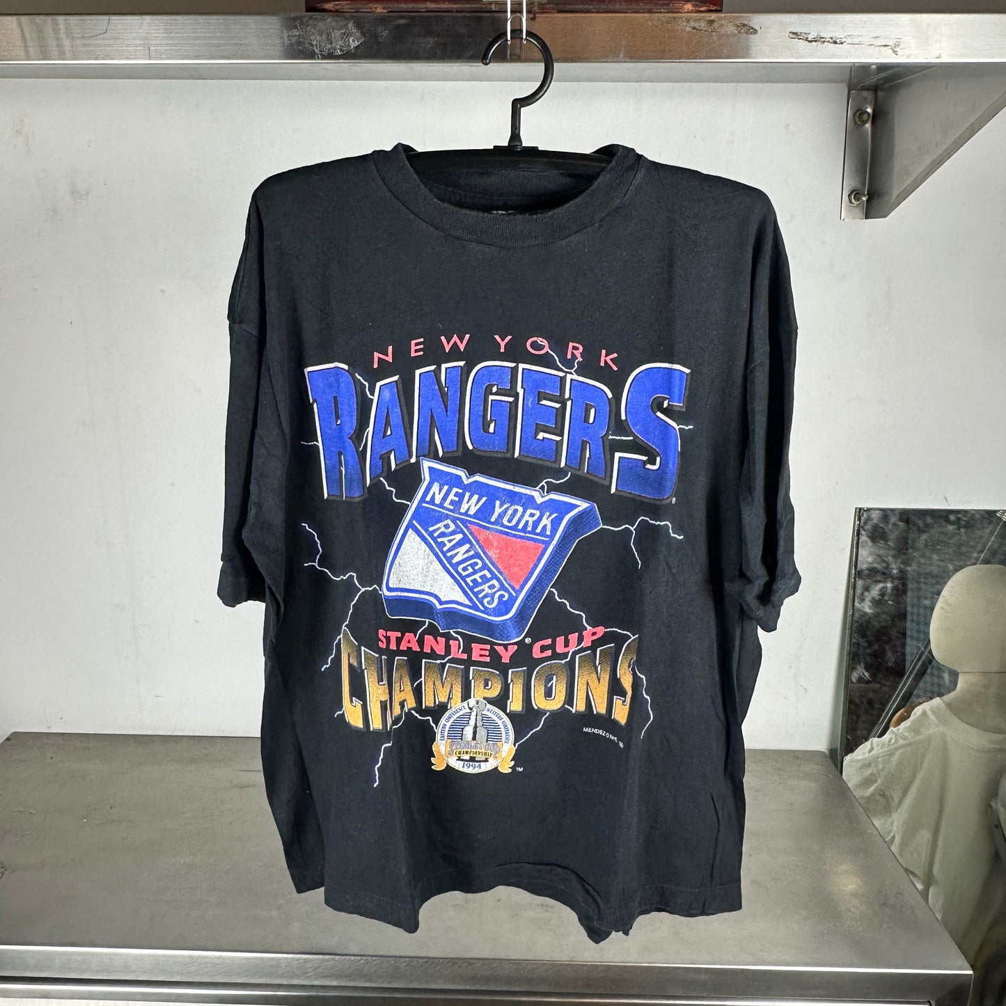 Vintage 1994 New York Rangers Lightning NHL Stanley Cup Champions T-Shirt