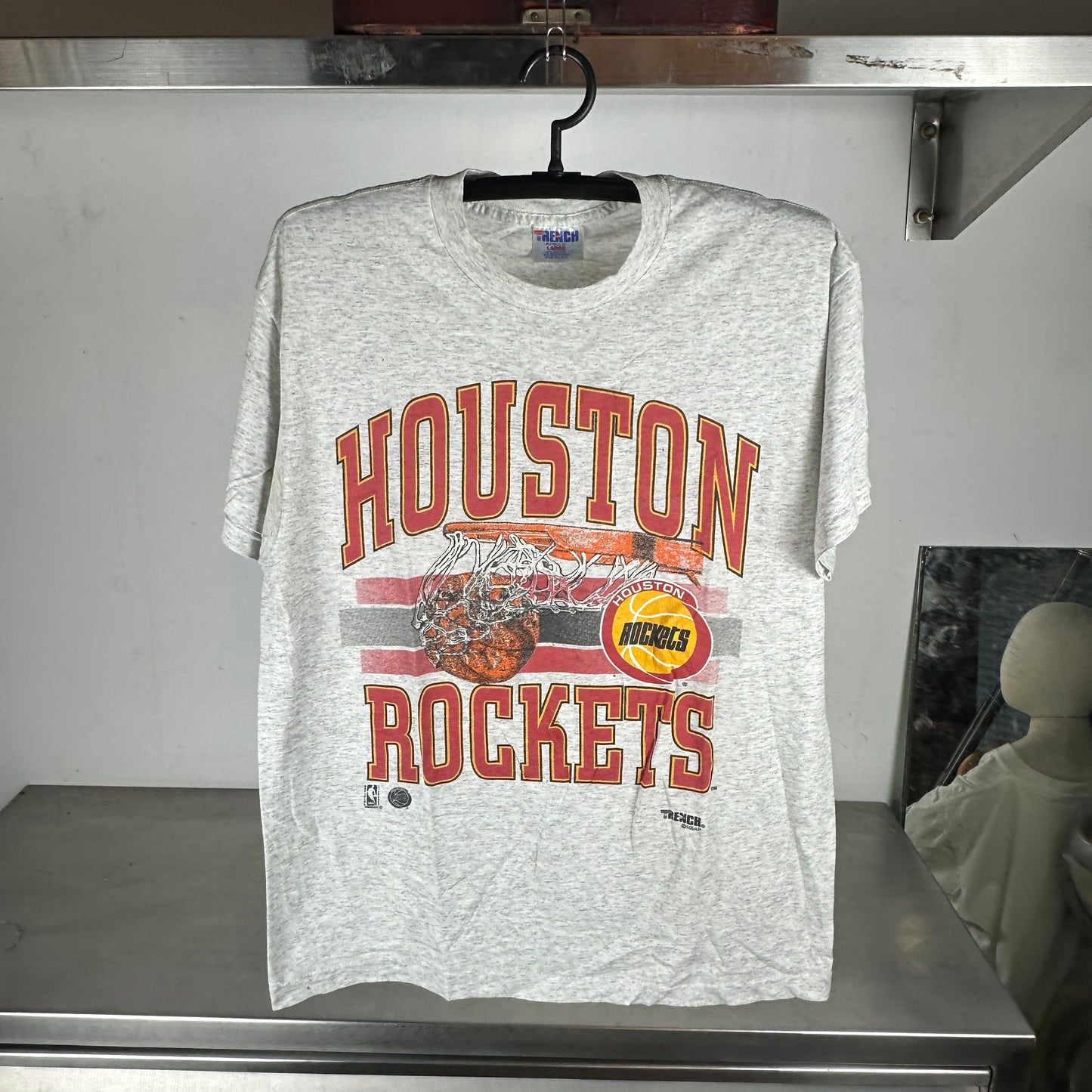 Vintage 90s Houston Rockets Basketball NBA Graphic Large T-Shirt