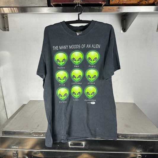 Vintage 1996 The Many Moods of An Alien Graphic XL T-Shirt