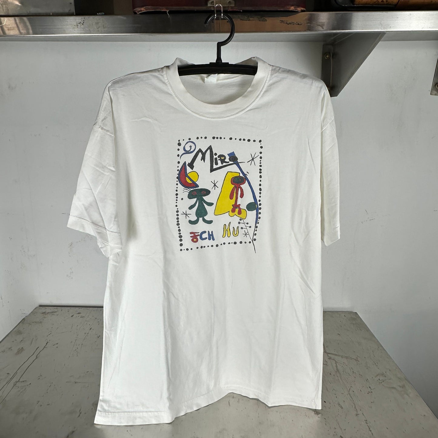 Vintage 90s Joan Miro Abstract Artwork Graphic T-Shirt