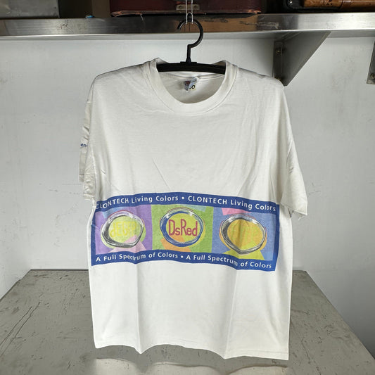Vintage 90s Clontech Living Colors Artwork Graphic T-Shirt