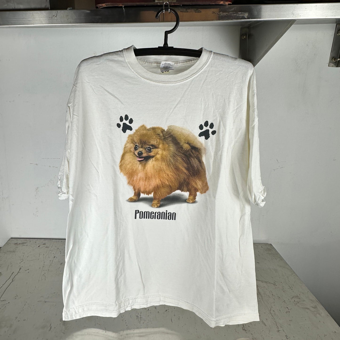 Vintage 2000s Pomeranian Dog Breed Graphic XL T-Shirt