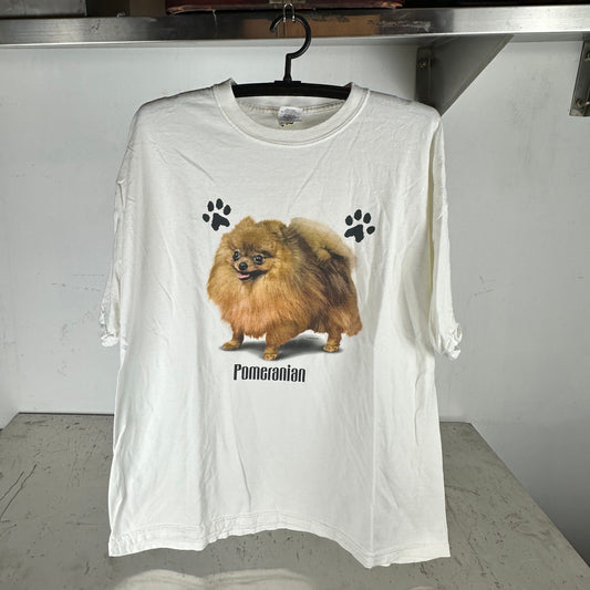 Vintage 2000s Pomeranian Dog Breed Graphic XL T-Shirt