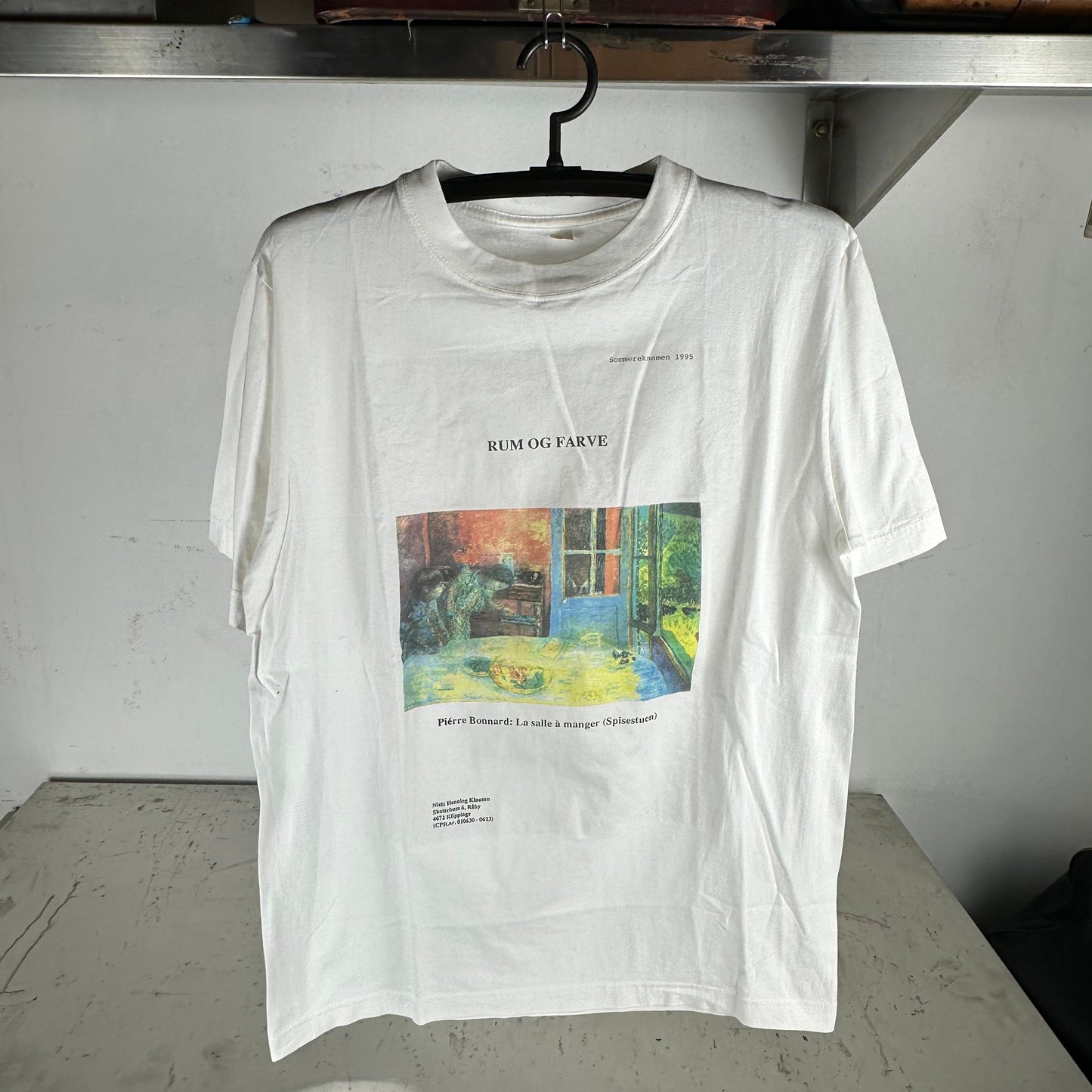 Vintage 1995 Pierre Bonnard The Dining Room Artwork T-shirt
