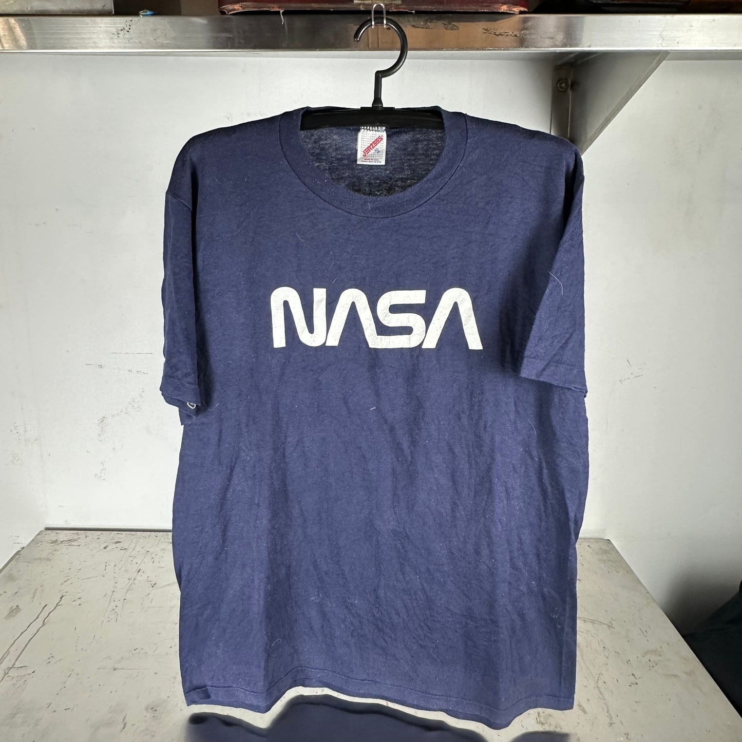 Vintage 80s NASA Logo Graphic Large T-shirt