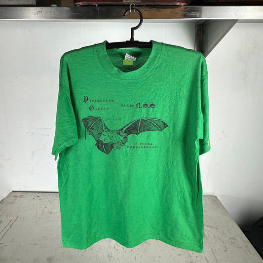 Vintage 1997 Pittsburgh Grotto of the NSS Bat Graphic T-shirt