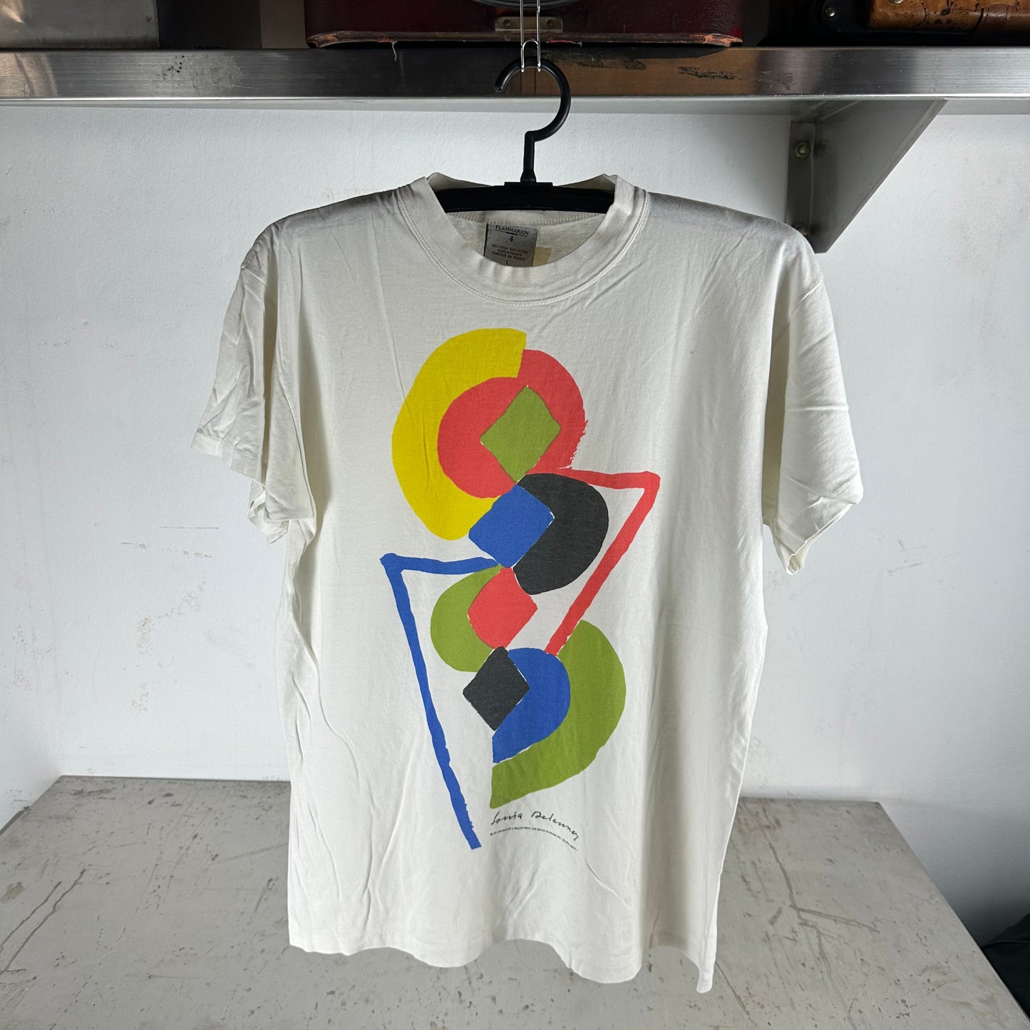 Vintage 1990 Sonia Delaunay Abstract Artwork Graphic T-shirt