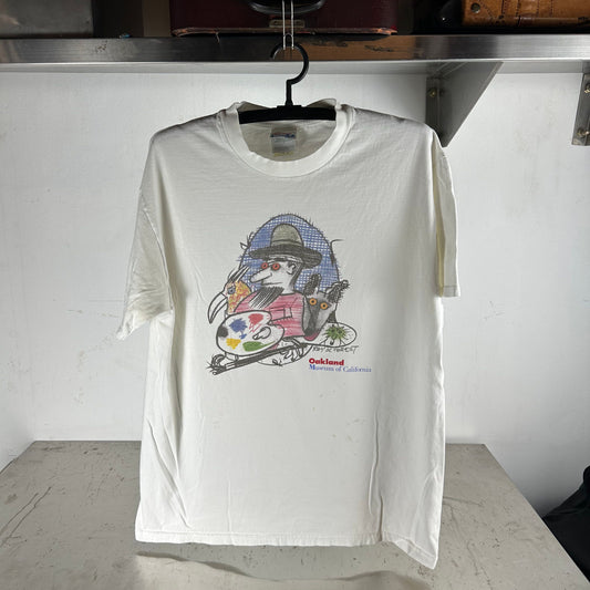 Vintage 90s Oakland Museum of California Roy De Forest Artwork T-shirt