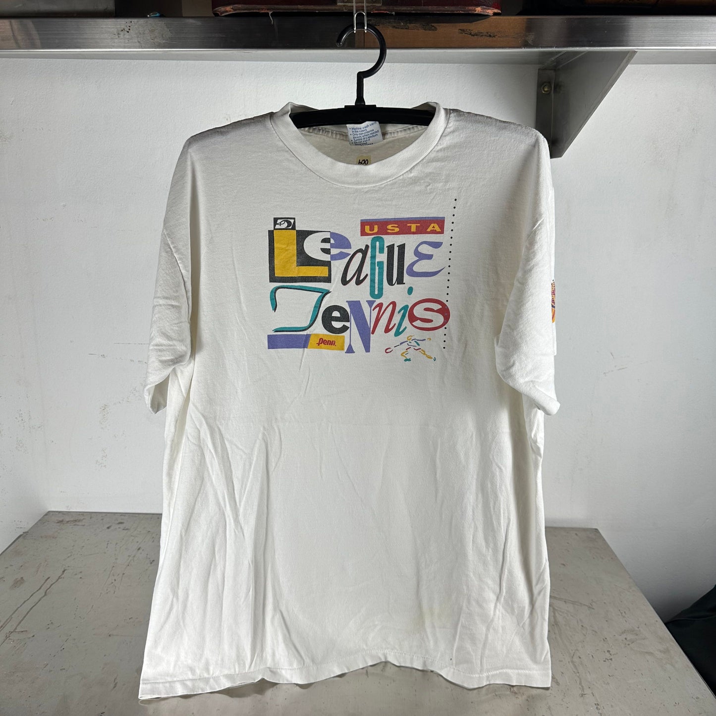 Vintage 90s USTA Tennis League Artwork Graphic XL T-shirt