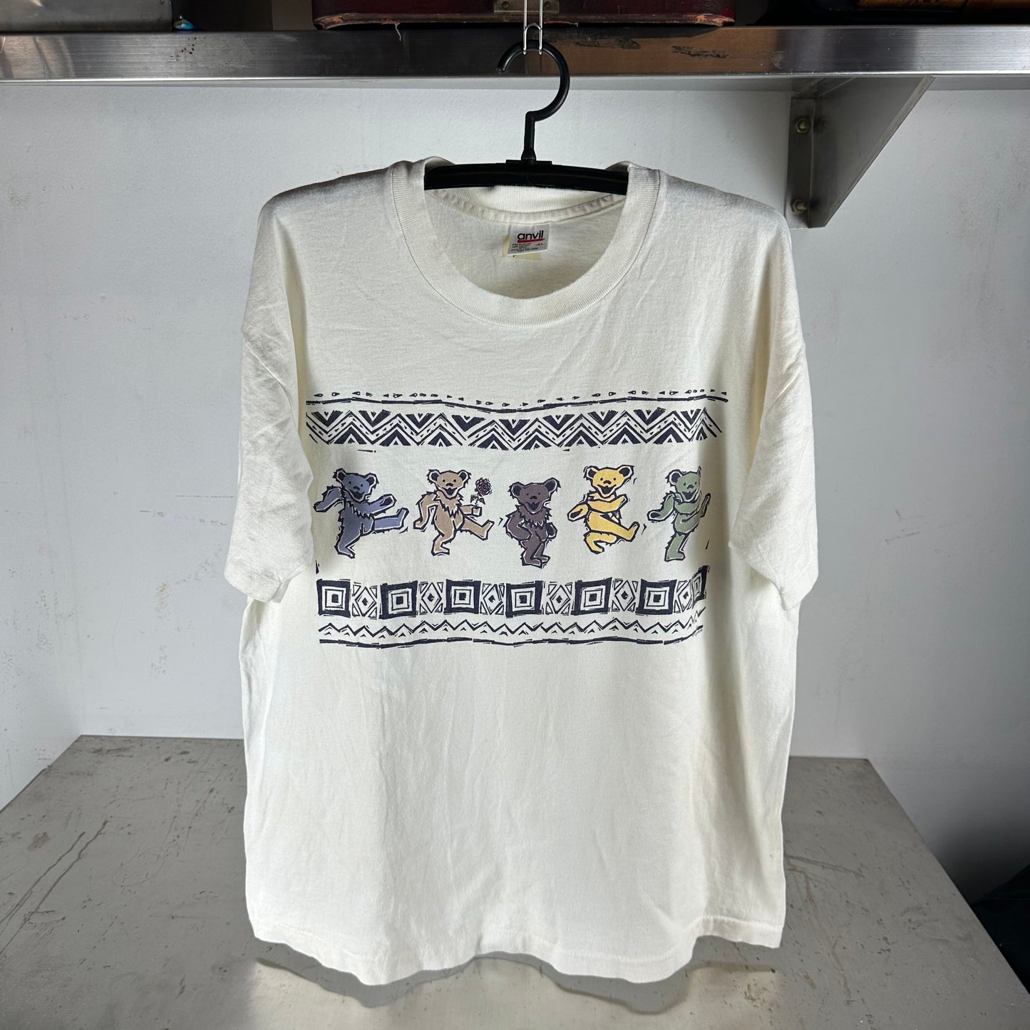 Vintage 1995 Grateful Dead Bear Graphic Artwork XL T-shirt