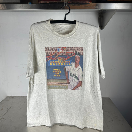 Vintage 1994 Ken Griffey JR Nintendo MLB Video Game Promo XL T-shirt