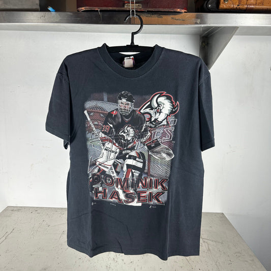 Vintage 90s Dominik Hasek Buffalo Sabres NHL Graphic T-shirt