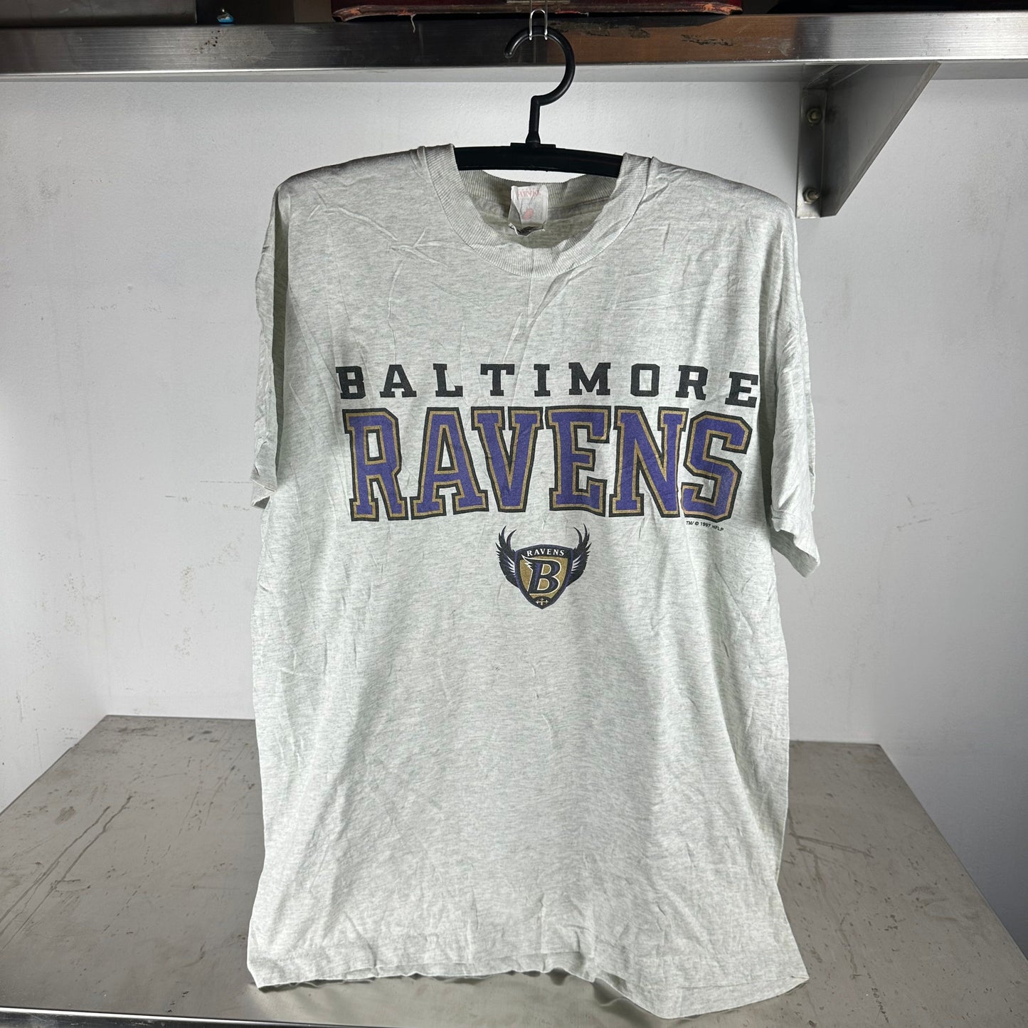 Vintage 1997 Baltimore Ravens Football NFL XL T-shirt