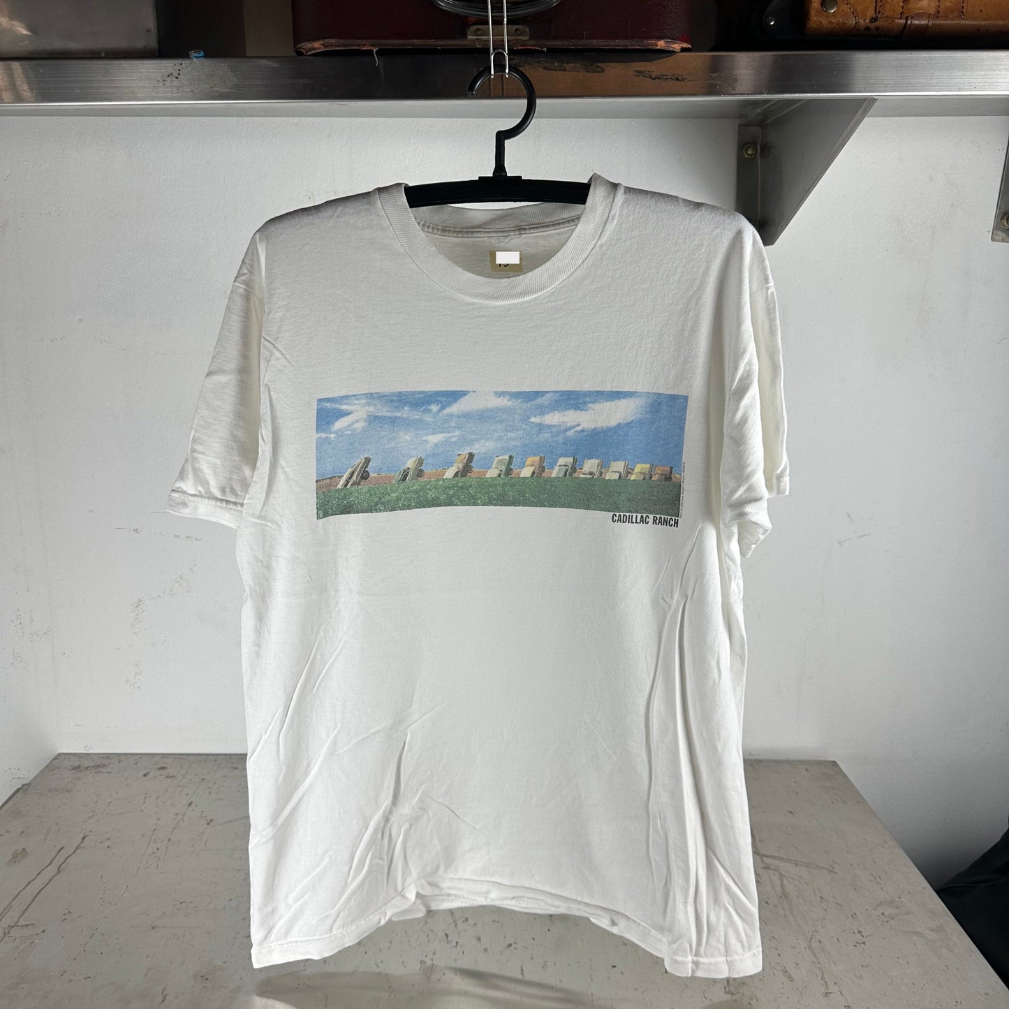 Vintage 90s Cadillac Ranch Farm Artwork Graphic T-shirt