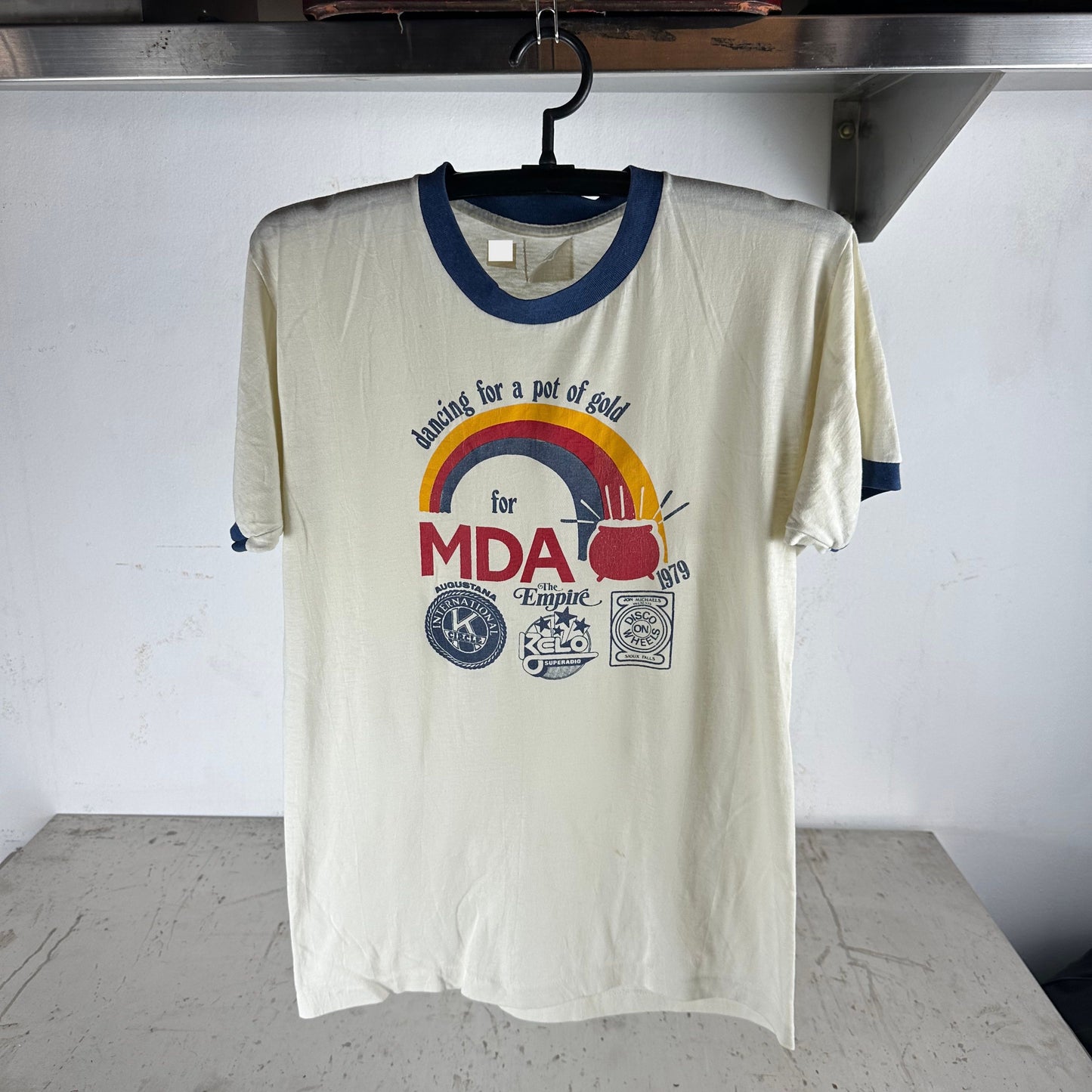 Vintage 1979 Dancing For A Pot of Gold For MDA Ringer T-shirt