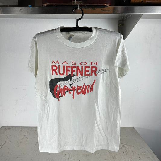Vintage 80s Mason Ruffner Gypsy Blood Blues Rock Guitarist T-shirt