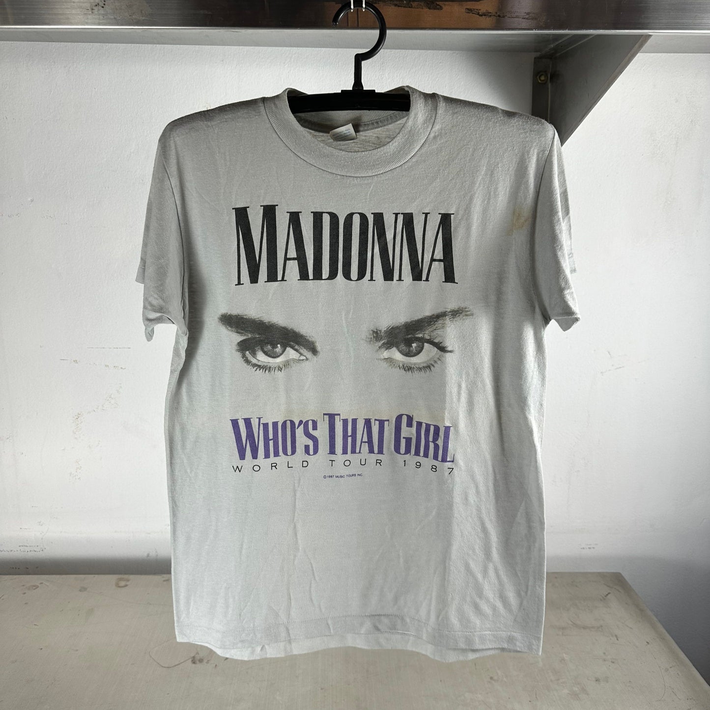 Vintage 1987 Madonna Who's That Girl World Tour Concert T-shirt