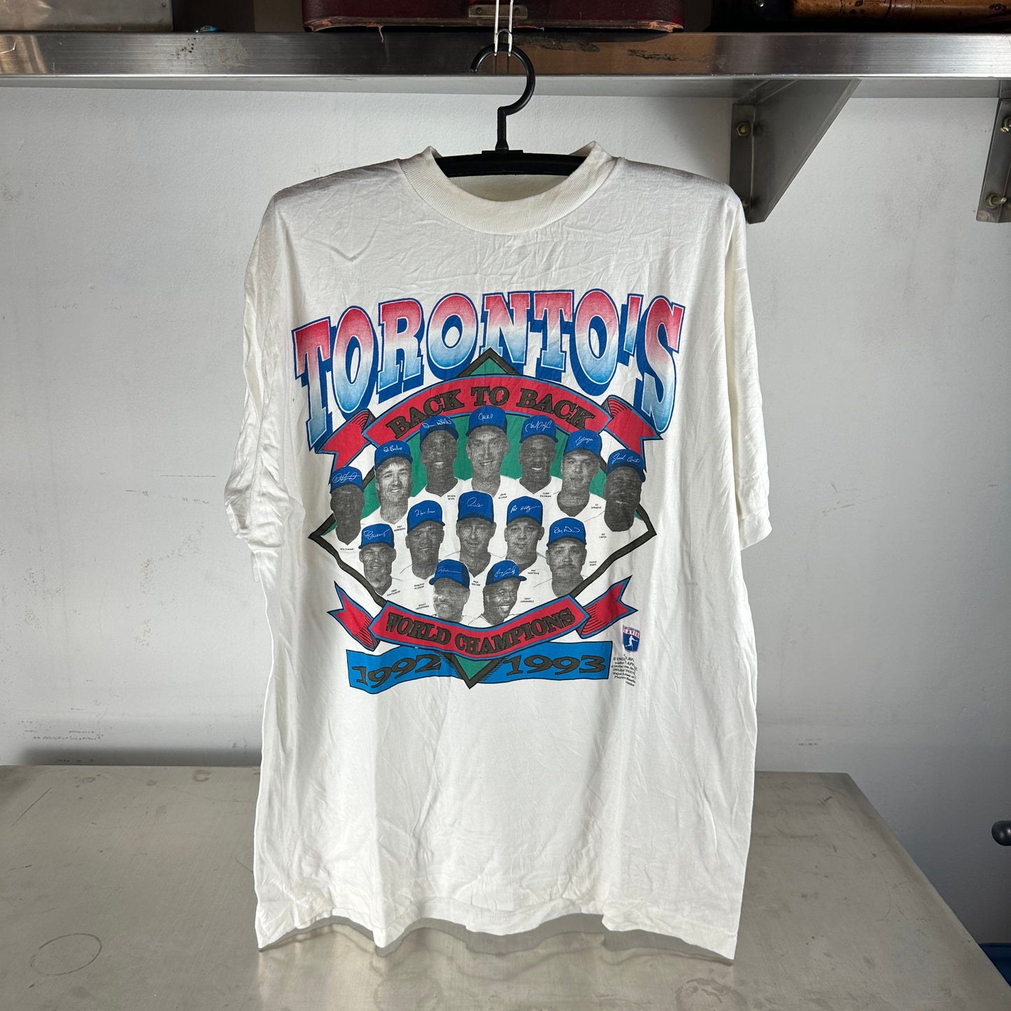 Vintage 1993 Toronto Blue Jays Back To Back MLB Champions T-shirt