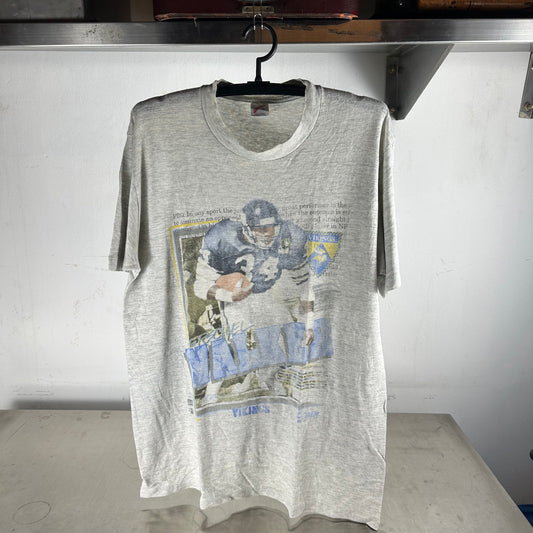 Vintage 90s Herschel Walker Minnesota Vikings NFL Graphic T-shirt