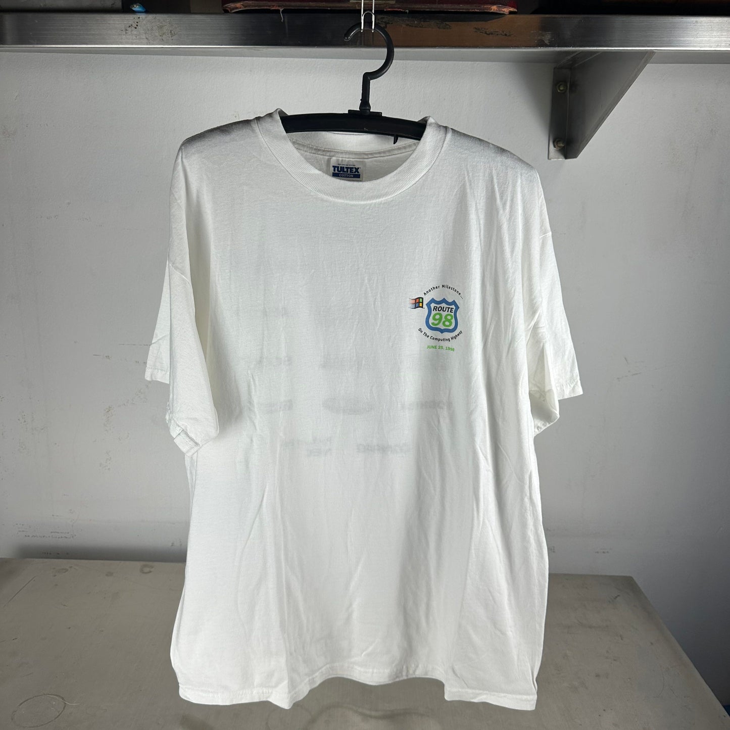 Vintage 1998 Microsoft Windows 98 Computing Highway T-Shirt