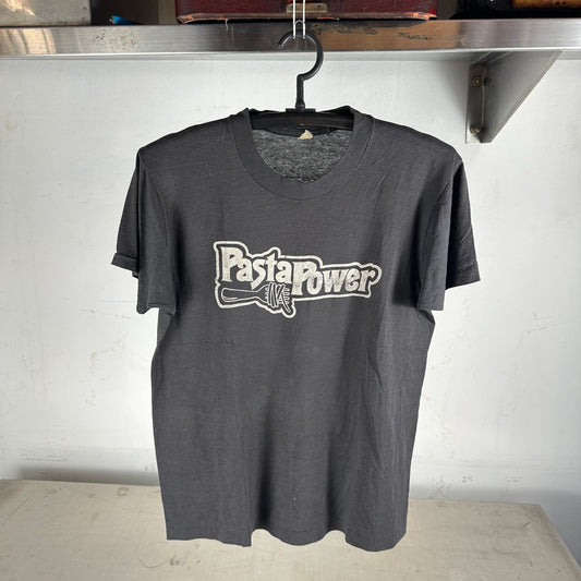 Vintage 80s Pasta Power Spaghetti Graphic T-Shirt