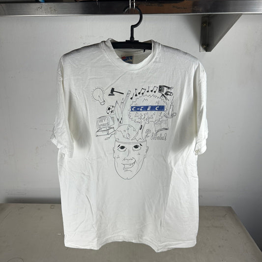 Vintage 90s C-TEC Brain Technology Artwork T-Shirt