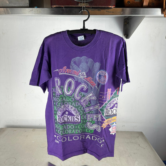 Vintage 1992 Colorado Rockies Around The Horn MLB AOP Wraparound T-Shirt