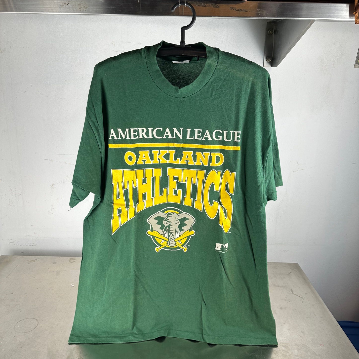 Vintage 1992 Oakland Athletics MLB Baseball T-Shirt