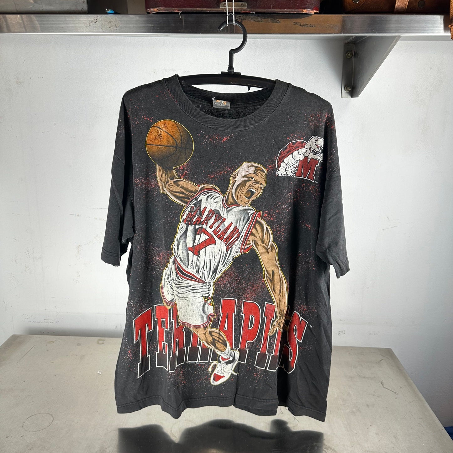 Vintage 90s Maryland Terrapins Basketball NCAA AOP T-Shirt