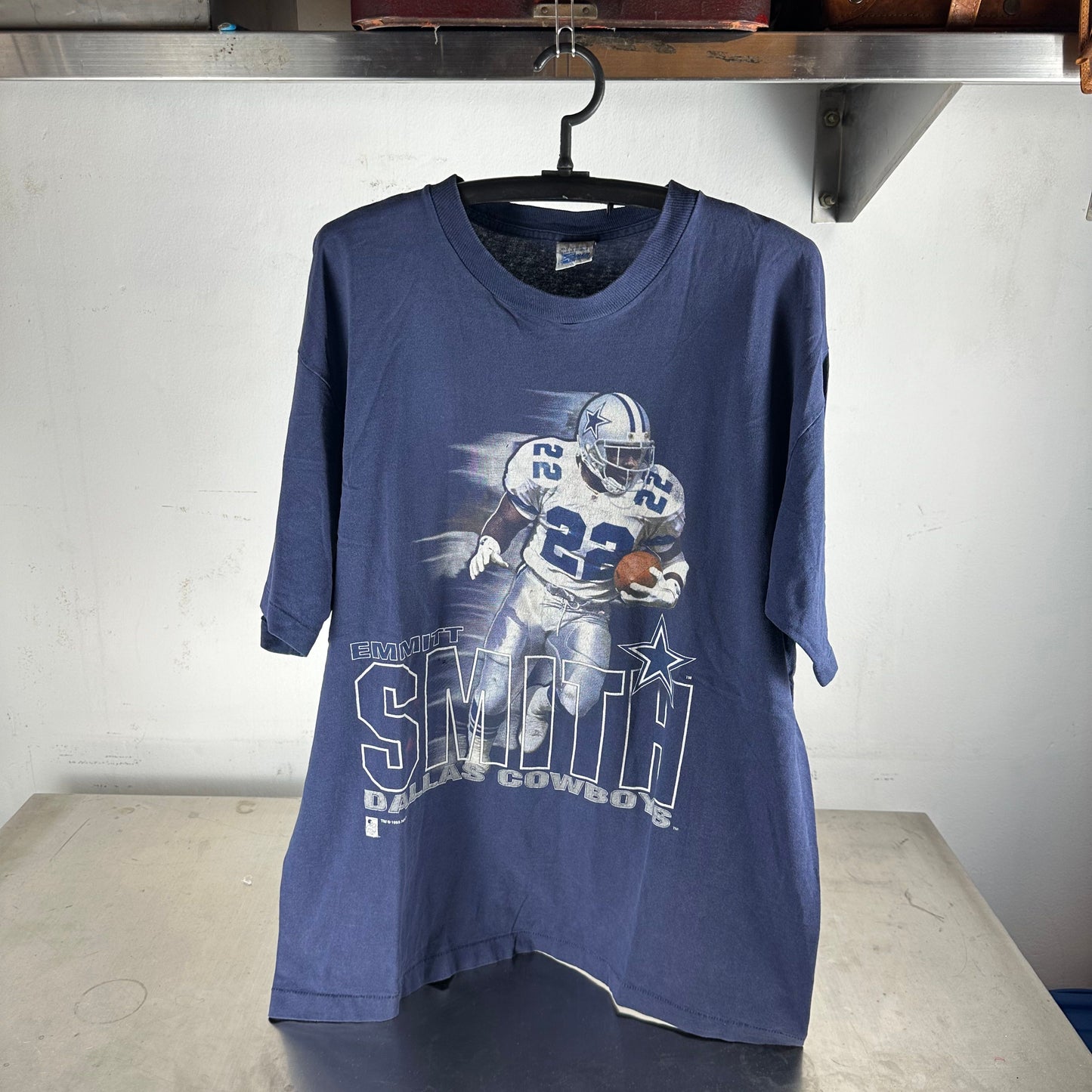 Vintage 1995 Emmitt Smith Dallas Cowboys NFL Salem Sportswear T-Shirt
