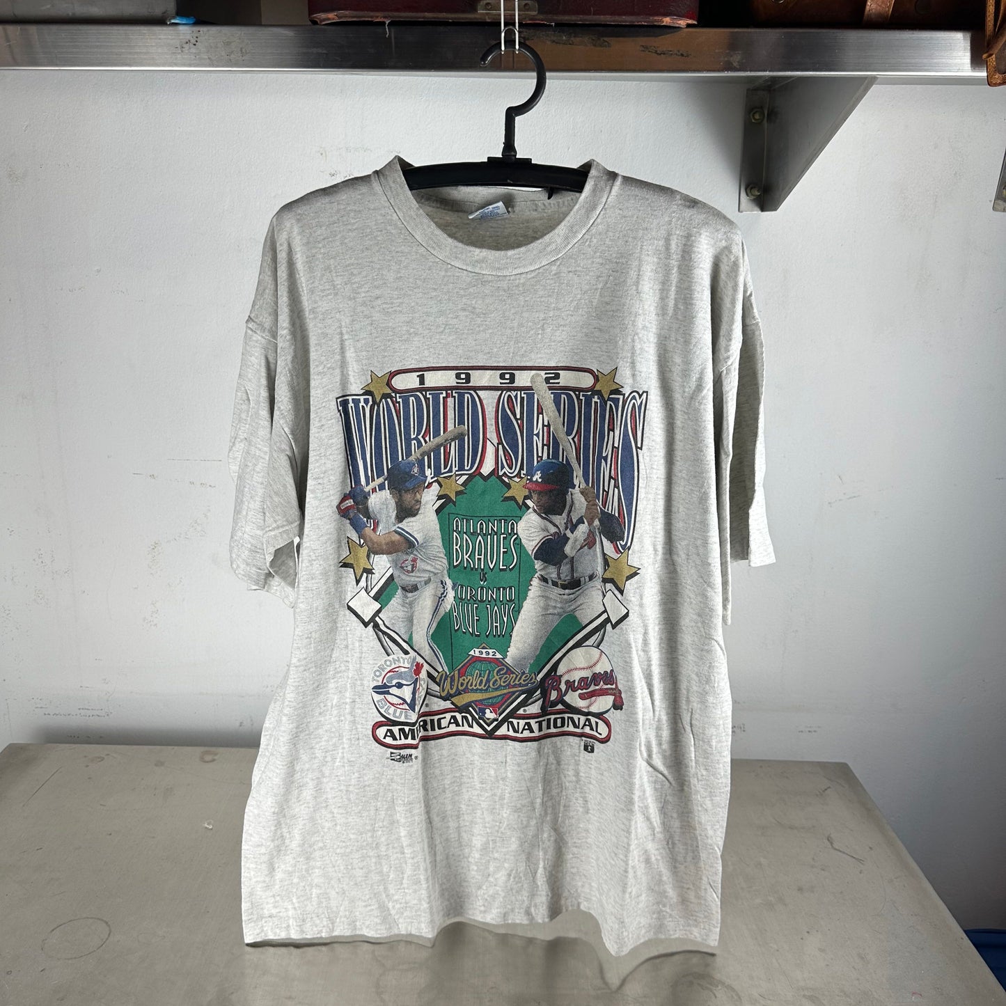 Vintage 1992 MLB World Series Toronto Blue Jays VS Atlanta Braves T-Shirt