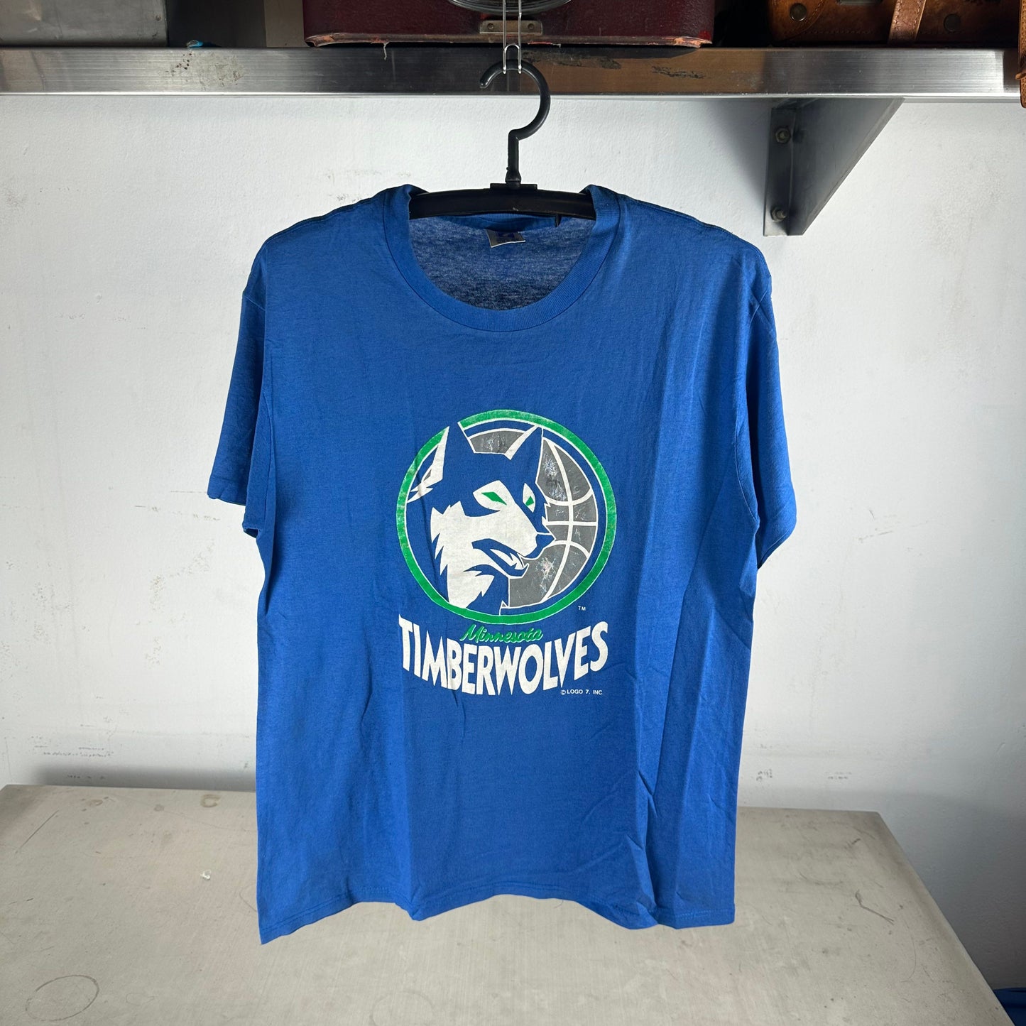 Vintage 90s Minnesota Timberwolves NBA Logo Basketball T-Shirt