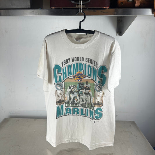 Vintage 1997 Florida Marlins MLB World Series Champions T-Shirt