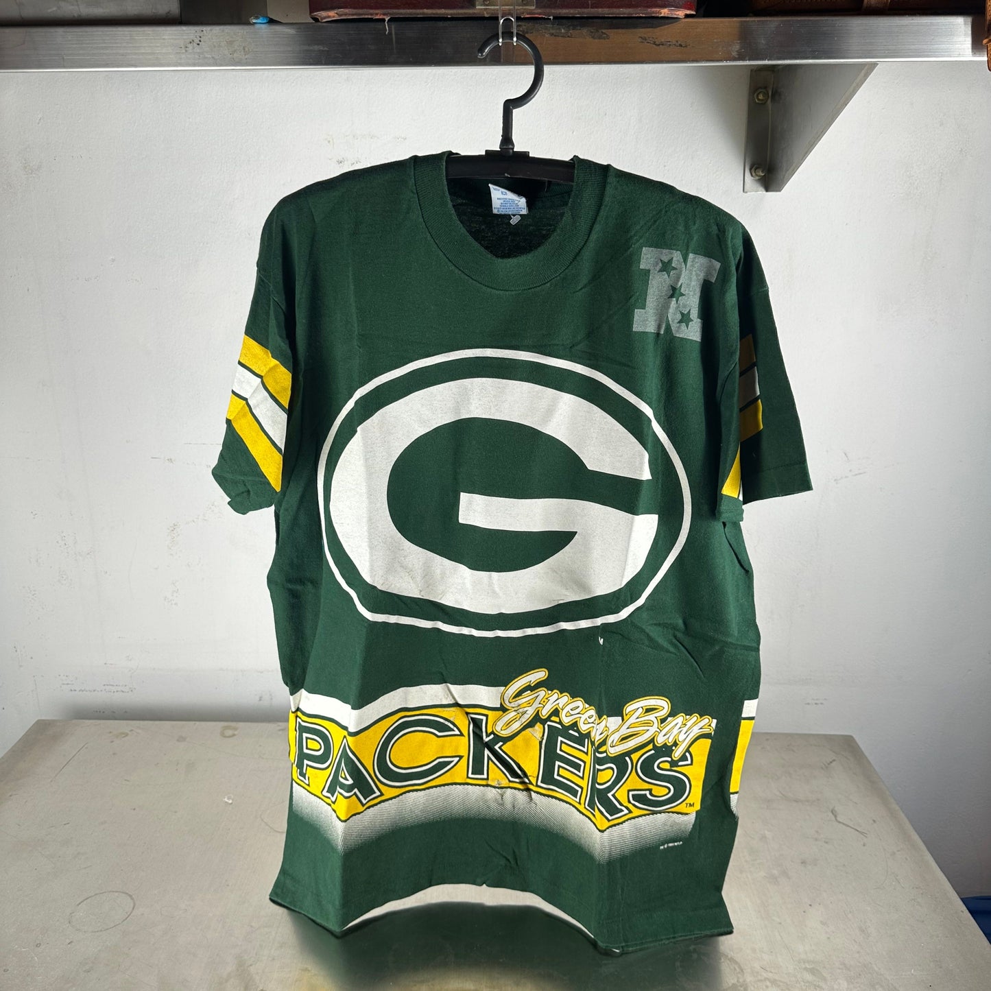 Vintage 1994 Green Bay Packers NFL Salem Sportswear AOP T-Shirt
