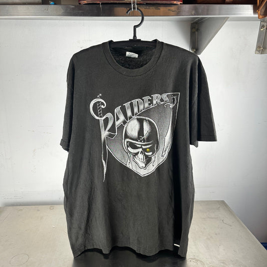 Vintage 90s Los Angeles Raiders NFL Tour Double Sided T-Shirt