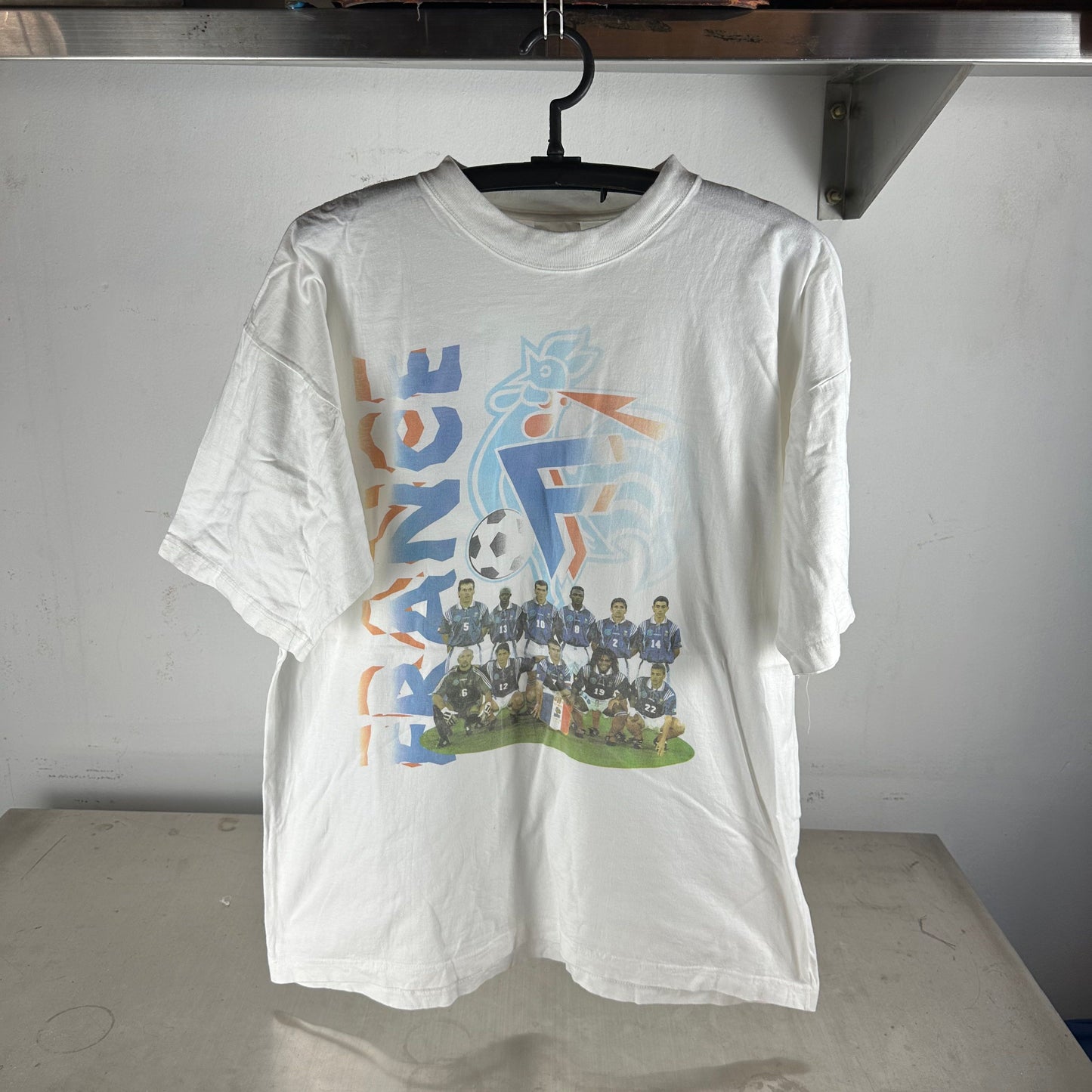 Vintage 1998 France Soccer National Team World Cup Squad T-Shirt