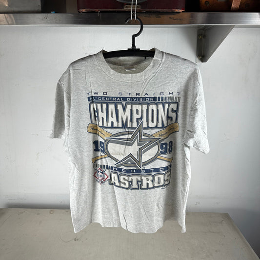 Vintage 1998 Houston Astros MLB Two Straight Champions T-Shirt