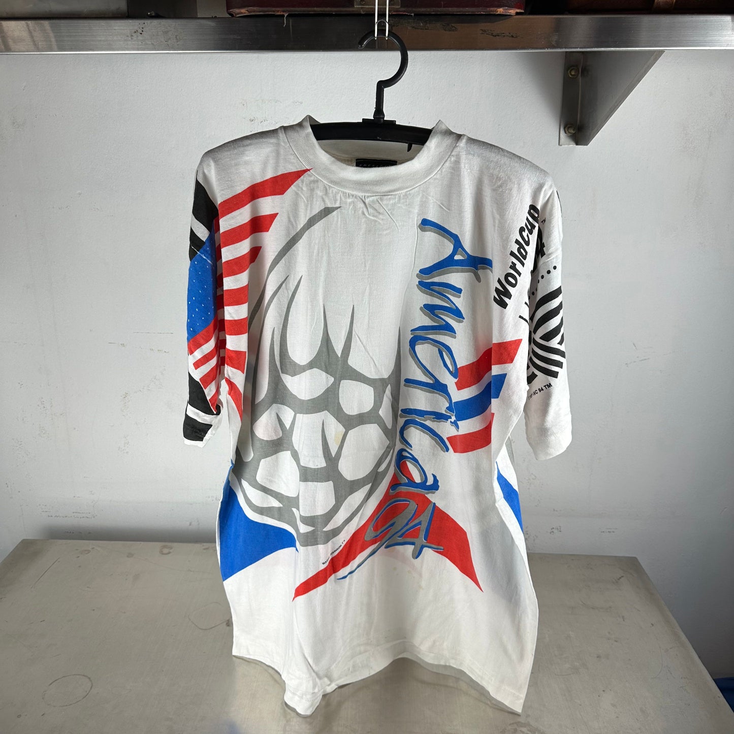 Vintage 1994 USA Soccer World Cup America All Over Print AOP T-Shirt