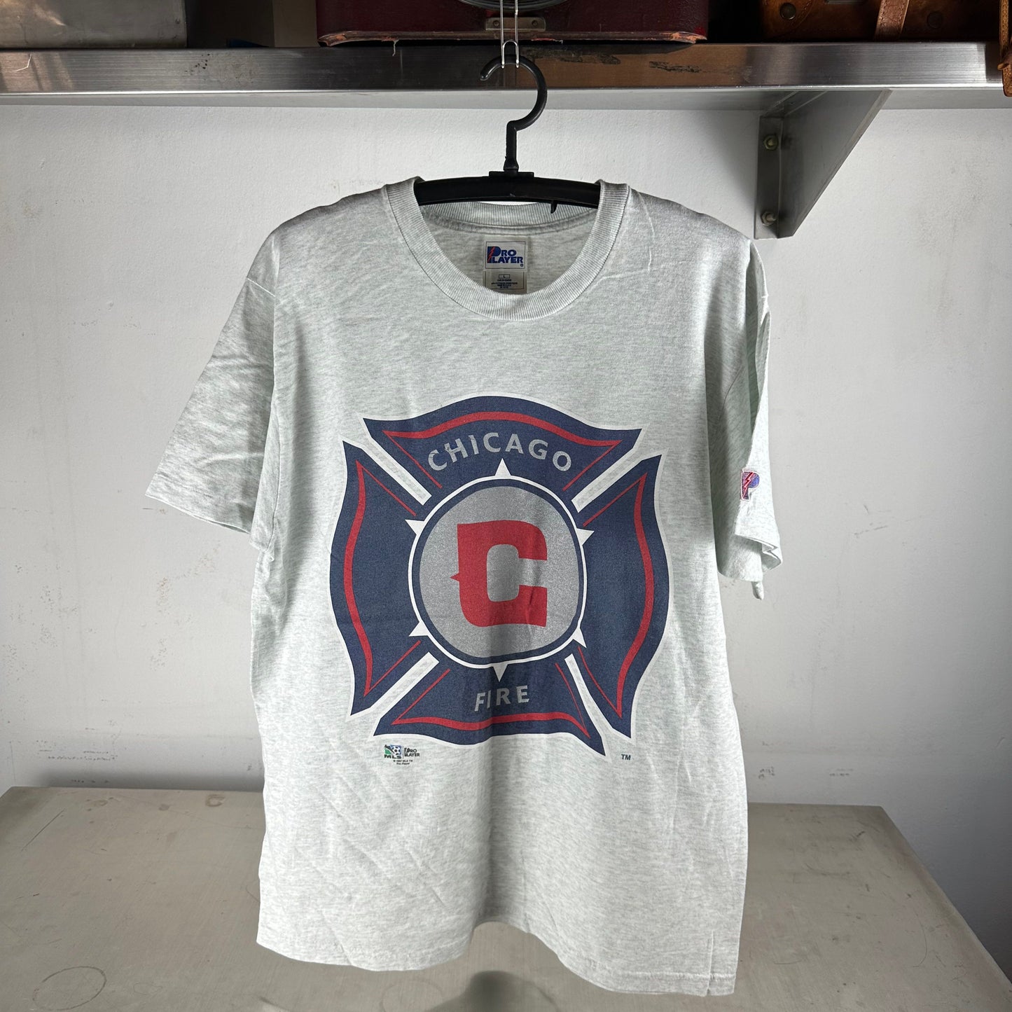 Vintage 1997 Chicago Fire MLS Soccer Graphic T-Shirt