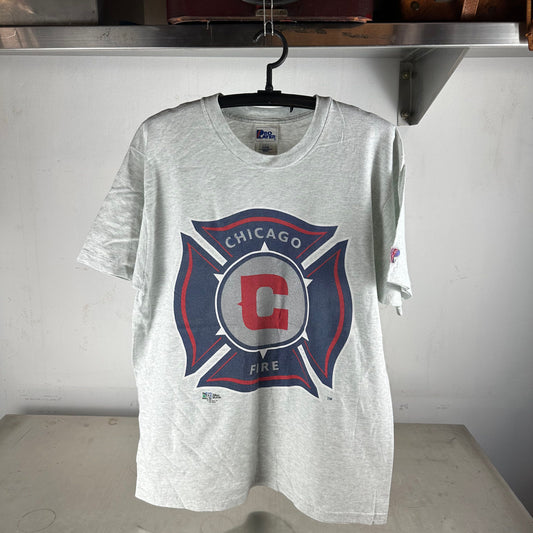 Vintage 1997 Chicago Fire MLS Soccer Graphic T-Shirt