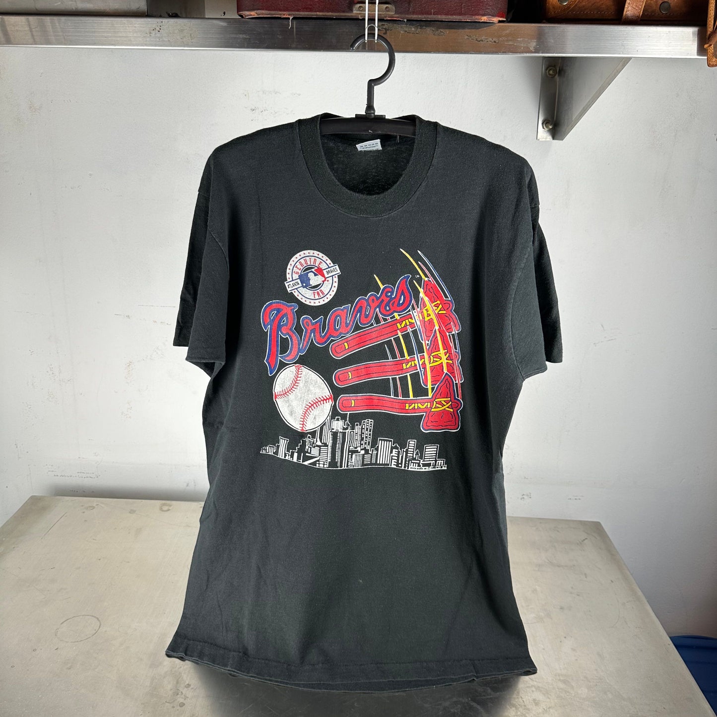 Vintage 1992 Atlanta Braves MLB Baseball T-Shirt