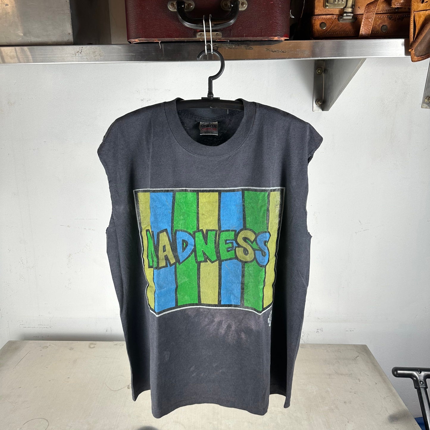 Vintage 1993 Madness B-Man & Absolut Pop Band Graphic T-Shirt
