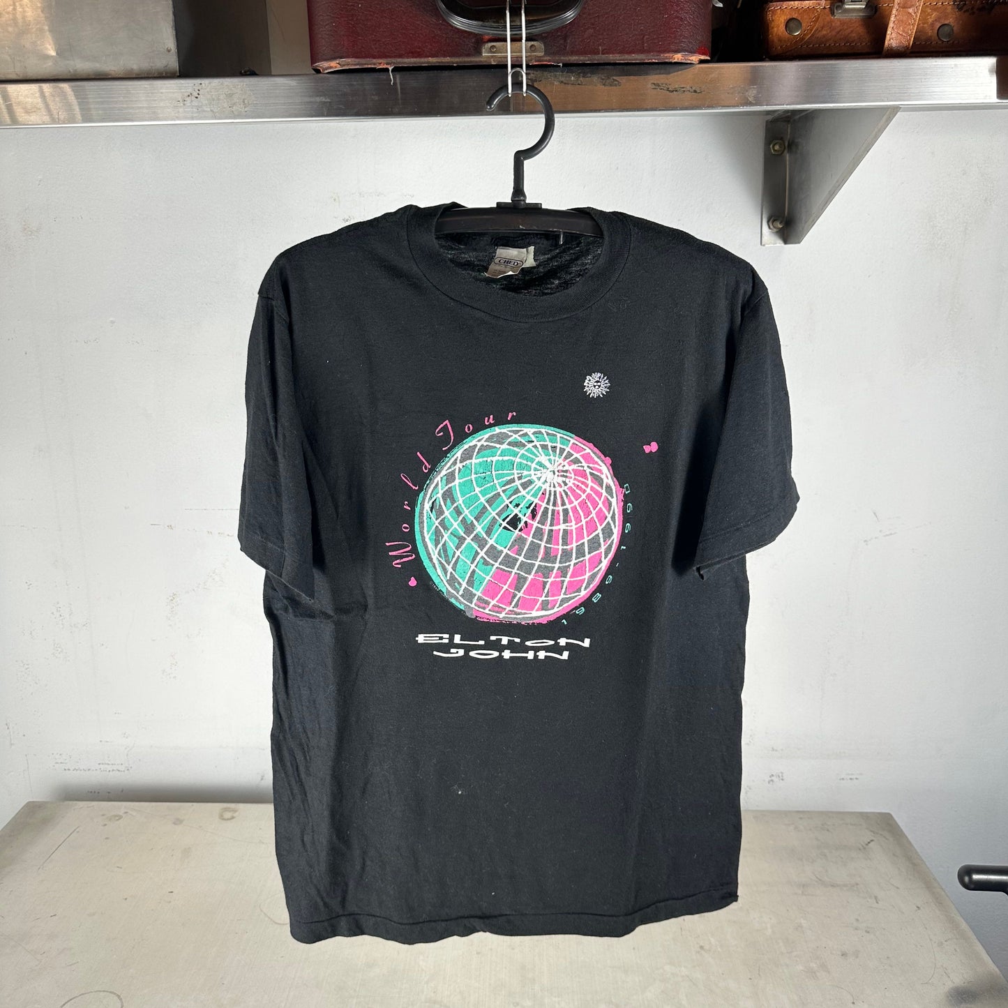 Vintage 1989-90 Elton John World Tour Concert T-Shirt