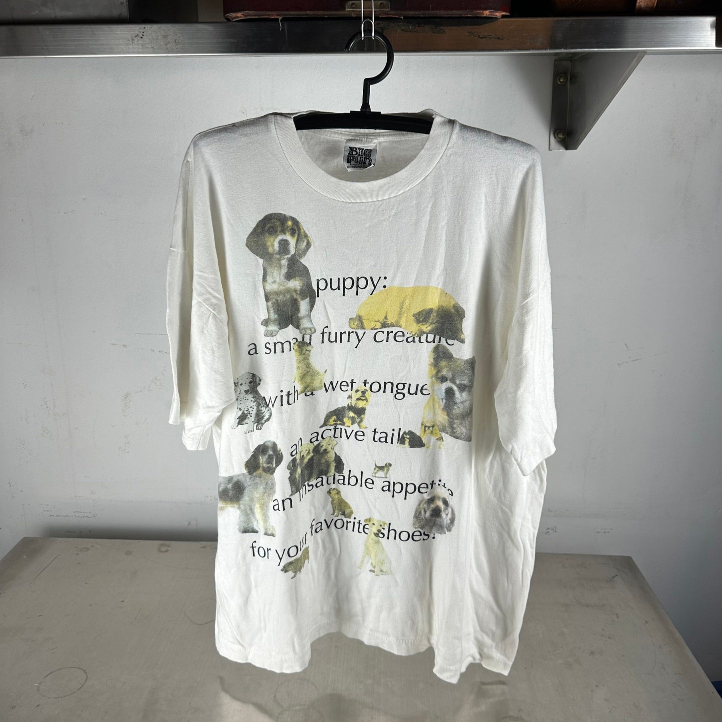 Vintage 1992 Puppy Dogs Typography Graphic T-Shirt