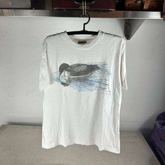 Vintage 90s Northern Reflections Nature Art Graphic T-Shirt