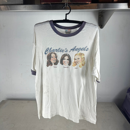 Vintage 1995 Charlie's Angels Movie Distressed Ringer T-Shirt